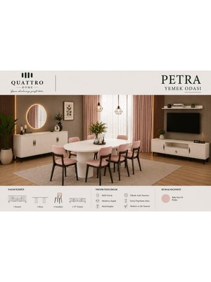 Quattro Home Petra Yemek Odası Takımı