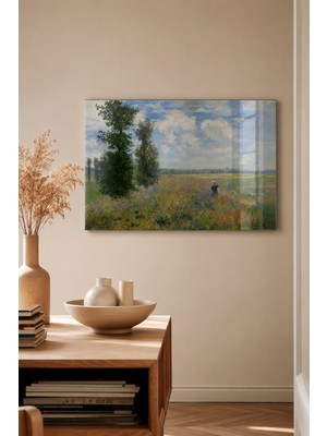 Bu Matbaa Claude Monet Poppy Fields Near Argenteuil Cam Tablo