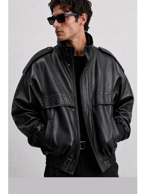 Delpino Oversize Erkek Deri Ceket