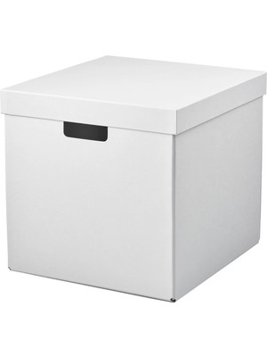 Ikea Fjaderharv Beyaz 32X35X31 cm Kapaklı Kutu