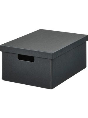 Ikea Fjaderharv Antrasit 25X35X16 cm Kapaklı Kutu