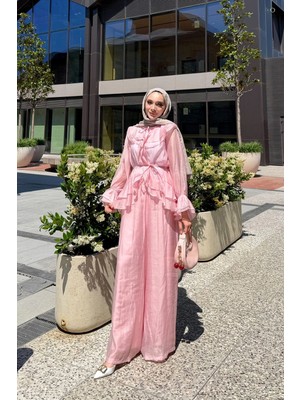 Riella Butik Volia Volanlı Pantolon Takım