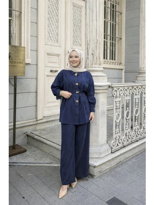 Riella Butik Rina Pantolonlu Tesettür Takım