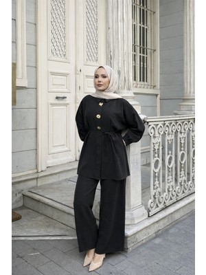 Riella Butik Rina Pantolonlu Tesettür Takım