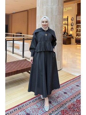 Riella Butik Silly Pilise Detaylı Tesettür Takım