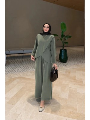 Riella Butik Inci Oysho Kumaş Günlük Tesettür Takım