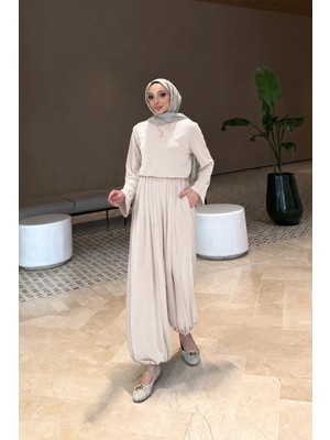 Riella Butik Hera Oysho Kumaş Oversize Günlük Tesettür Takım