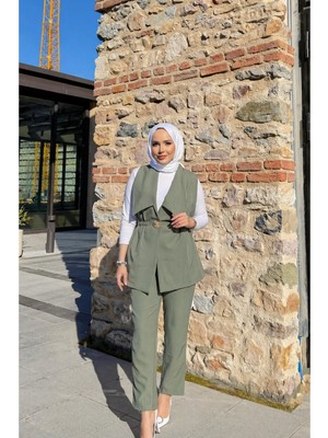 Riella Butik Sera Yelekli Takım