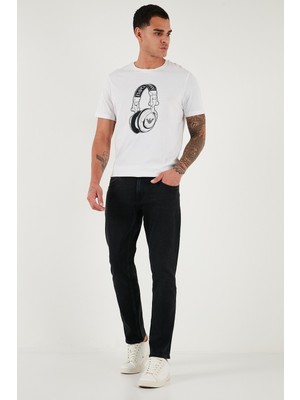 Buratti Pamuklu Regular Fit Normal Bel Boru Paça Jeans Erkek Kot Pantolon 2211C13PARMA