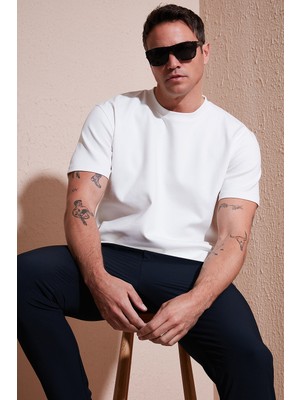 Buratti  Pamuklu Regular Fit Bisiklet Yaka Basic T Shirt Erkek T Shirt 5902772