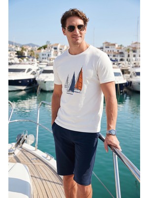 Buratti Pamuklu Regular Fit Normal Bel Belden Bağlamalı Short Erkek Short 5908021