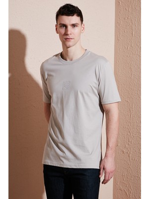 Buratti Pamuklu Regular Fit Bisiklet Yaka T Shirt Erkek T Shirt 5902948
