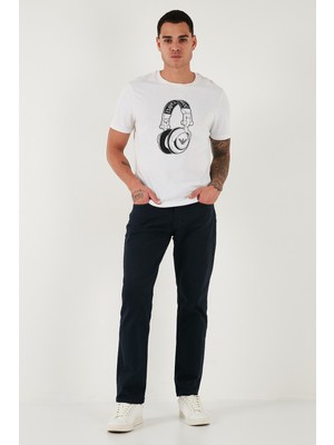 Buratti Pamuklu Comfort Fit Normal Bel Boru Paça Jeans Erkek Kot Pantolon 4412C19TEXAS
