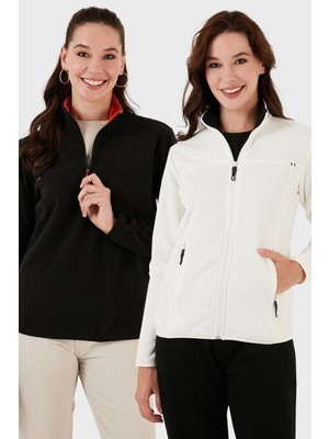 Lela Slim Fit Yumuşak Dokulu Anti-Pilling Tüylenme Yapmayan 2'li Paket Polar Bayan Polar 590700200S2