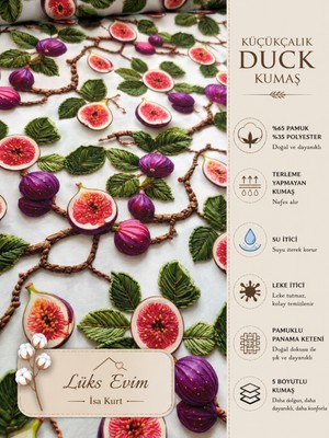Küçükçalık Duck Kumaş-Lüks Evim ( 100 x 180)
