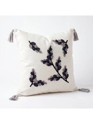 Cicim Home Bohem Dekoratif Punch Kırlent Kılıfı 43×43 cm Püsküllü