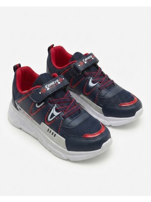 Çocuk Cırt Cırtlı Bağcıklı Spor Ayakkabı Günlük Rahat Sneaker Okul Ayakkabısı