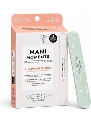 Voesh Manı In A Box Deluxe Manikür 3 Adımlı Set - Vıtamin  (Törpülü 2\'li Set) (Vitamin)