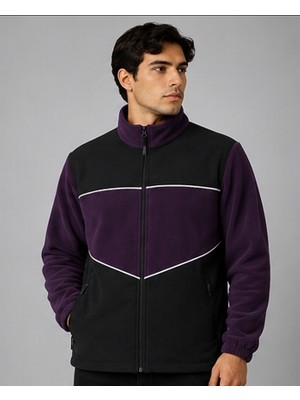 Proform Tekstil Proform Outdoor Mor-Siyah Fermuarlı Polar Özel Baskı Yapılabilir