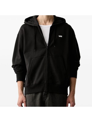 Vans Left Chest Full Zip Erkek Sweatshirt VN0010GGBLK1