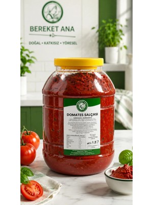 Gaziantepli Bereket Ana Baklava & Yöresel Ev Yapımı Domates Salçası 5 kg – Güneşte Kurutulmuş, Katkısız, Köy Usulü Kışlık