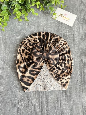 Pempem Bandana Kız Bebek Fiyonk Detaylı Triko Bone