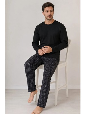 Pemilo Erkek 7122 Interlok %100 Pamuk Pijama Takım