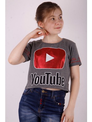 Toontoy Kız Çocuk Youtube Baskılı Tişört