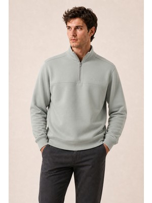 Redline Knel Regular Fit Kışlık Yeni Sezon Erkek Sweatshirt Mint