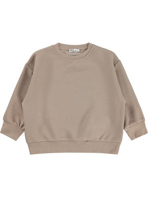 Civil Boys Petek Kumaşlı 6-9 Yaş Sweatshirt - Bej