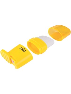 Mikasso Double Sharp Silgili Kalemtraş Fosforlu Sarı Sarı