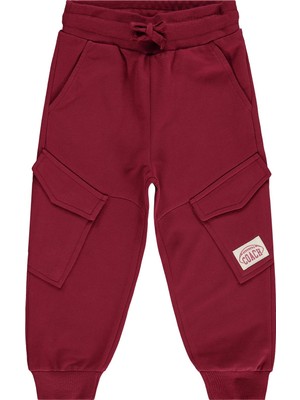 Civil Boys Basic Kargo Cepli 2-5 Yaş Eşofman Altı - Bordo