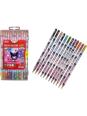 Mikasso Hello Kids Kuru Boya 12 Renk Çantalı Çok Renkli