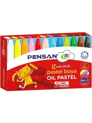 Mikasso Pastel Boya Kidz 12 Renk 98060 Çok Renkli