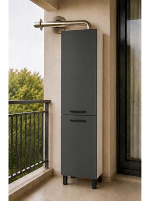 T Designo Roza Kombi Dolabı -Çok Amaçlı Dolap - Kiler Dolabı - 50 cm