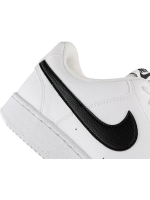 Nike DH3158 W Court Vision Lo Nn Kadın Ayakkabı Beyaz Tekstil Malzeme Düz Taban