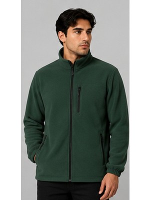 Proform Tekstil Proform Outdoor Yeşil Fermuarlı Polar Özel Baskı Yapılabilir