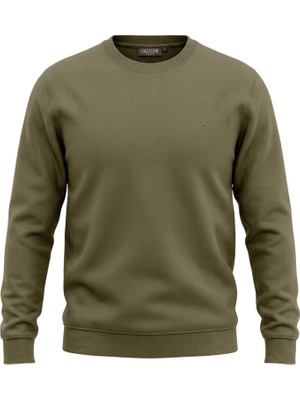 Cazador Caz 56100 3 Ipl. Basic Sweat Haki Erkek Sweatshirt