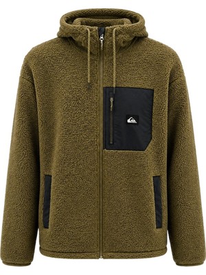 Quiksilver Clean Coast Fz Hood Haki Erkek Polar