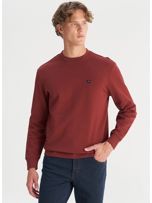 Wrangler Bordo Erkek Sweatshirt GW2520255