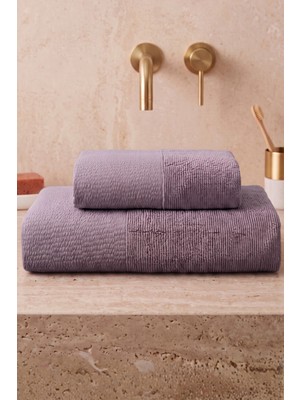 Neşe Home Collection April 2'li Banyo Havlu Seti Lila