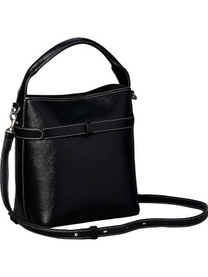 Calvin Klein Siyah Kadın Çapraz Çanta Buckle Mını Bucket Crossbody