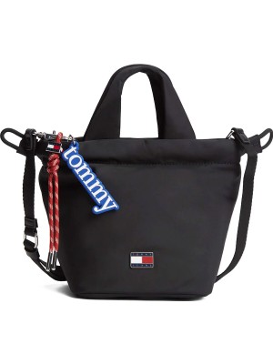 Tommy Hilfiger Siyah Kadın Çapraz Çanta Tjw Icon Charms Bucket Bag