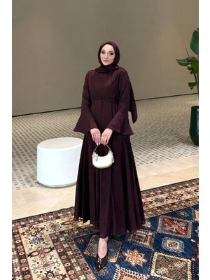 Riella Butik Velia Volan Kollu Tesettür Elbise