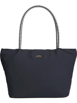 Tommy Hilfiger Lacivert Kadın Tote Çanta Th Marına Hobo/tote Nylon