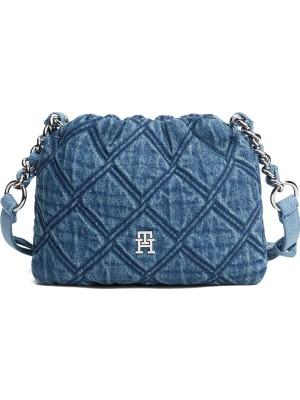 Tommy Hilfiger Mavi Kadın Çapraz Çanta Th Femınıne Mını Crossover Denım