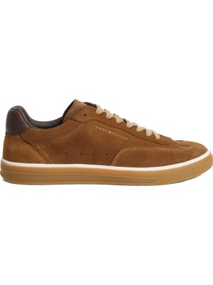 Tommy Hilfiger Taba Erkek Sneaker Th Lo Lux Suede Leather Mıx