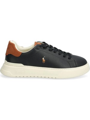Polo Ralph Lauren Siyah Erkek Sneaker Rlıte Court-Sneakers-Low Top Lace