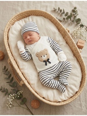 Baby Zuhu % 100 Pamuk Kutulu Yenidoğan Hastane Çıkışı 5'li Set