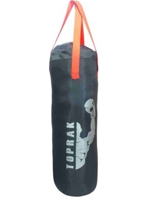 TeknoKapsül Boks Torbası Eldiven ve Karabina Hediyeli Içi Dolu 50X20 cm Füme